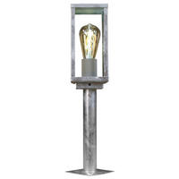 POLLERLEUCHTE Karo   - Klar/Zinkfarben, Design, Glas/Metall (50/11/11cm)