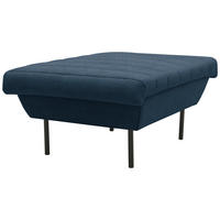 HOCKER Dunkelblau  - Schwarz/Dunkelblau, Design, Textil/Metall (70/45/70cm) - LOOKS by W.Joop