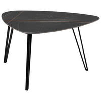 ODKLÁDACÍ STOLEK, černá - černá, Basics, kov/kámen (83/68/45cm)