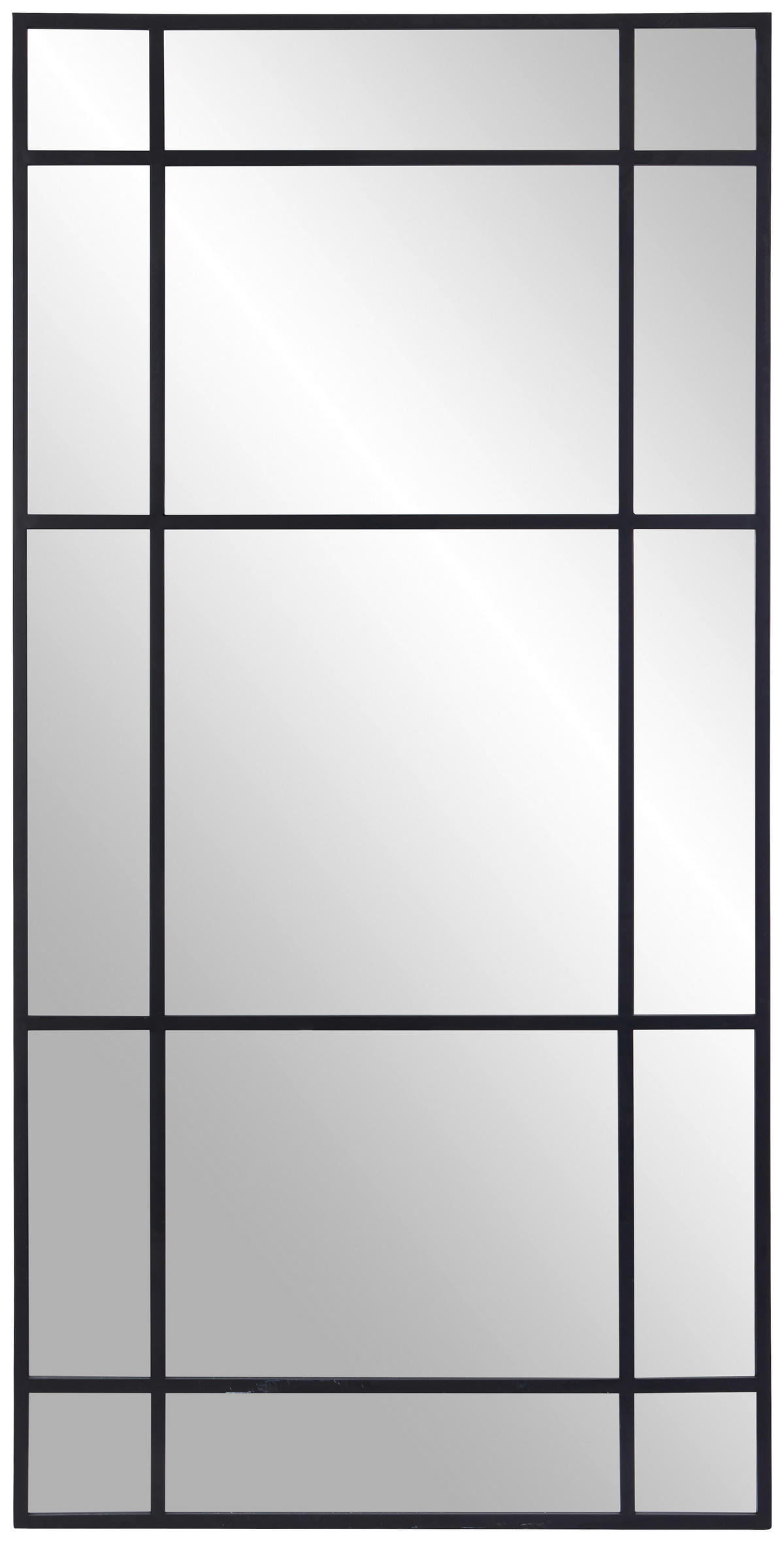 WANDSPIEGEL 100/200/3 cm    in rechteckig  - Schwarz, Trend, Glas/Holzwerkstoff (100/200/3cm) - Landscape