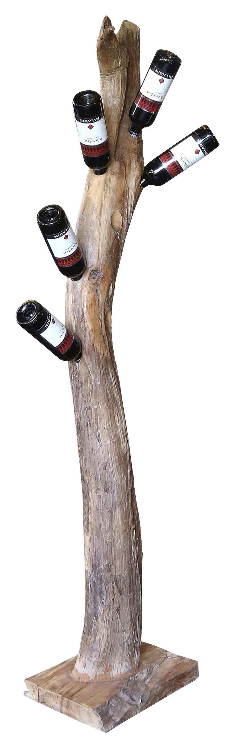FLASCHENHALTER - Naturfarben, Natur, Holz (40/180/40cm)