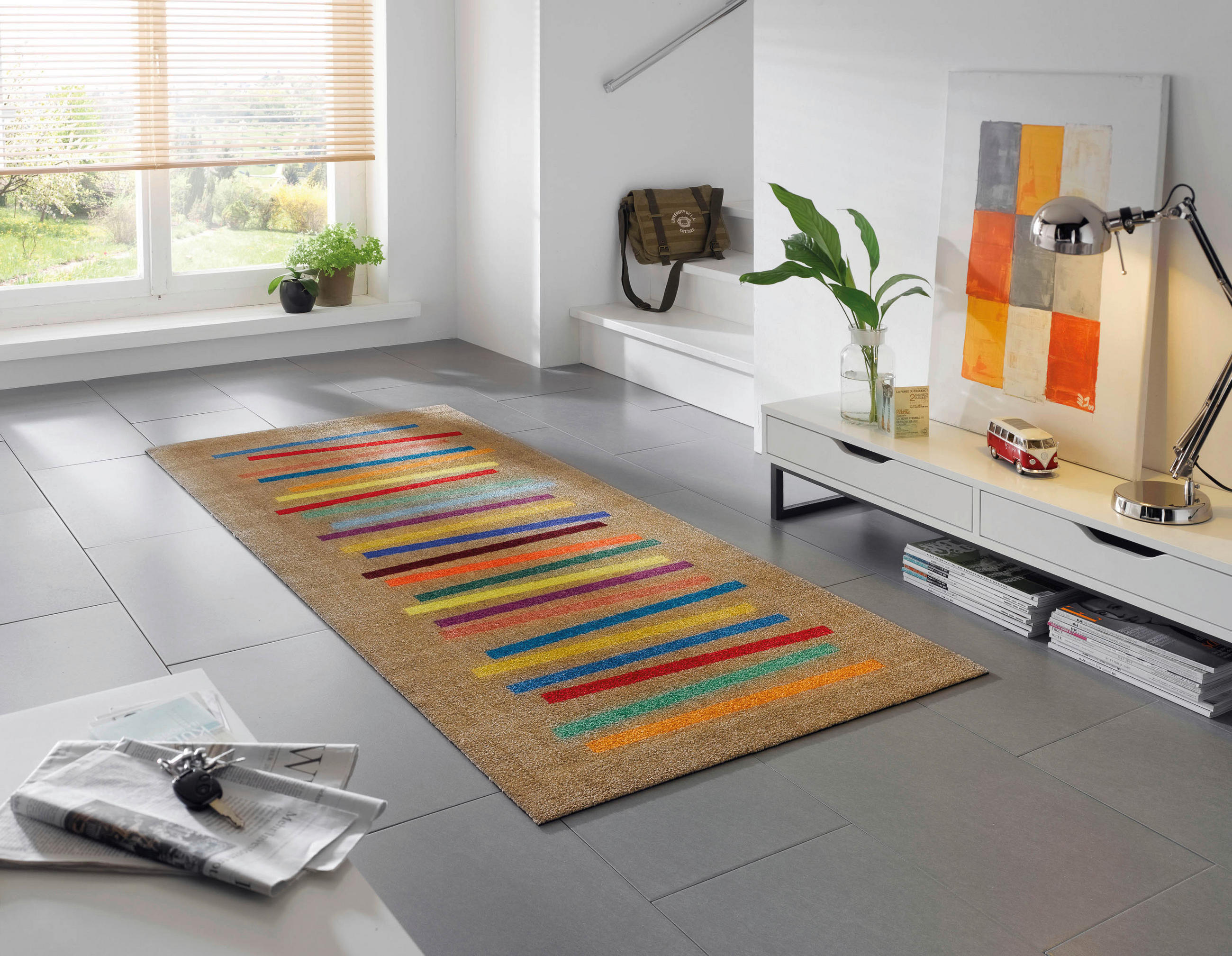 TRAVERSĂ BUCĂTĂRIE 80/200 cm  - multicolor, Trend, plastic/textil (80/200cm) - wash+dry