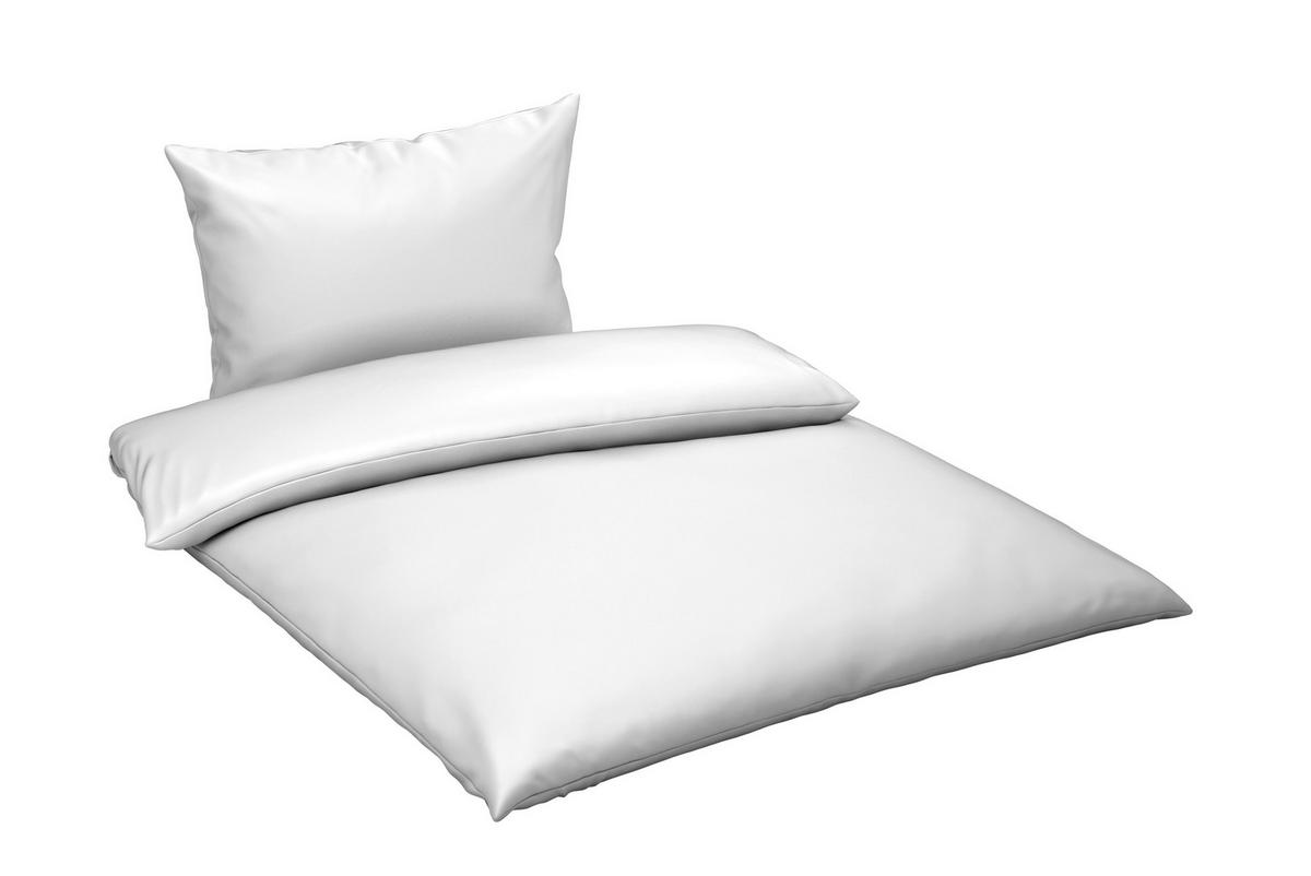 BETTWÄSCHE 2-teilig 140/200 cm  - Weiß, Basics, Textil (140/200cm) - Bio:Vio