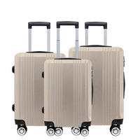 SADA CESTOVNÍCH KUFRŮ  - barvy zlata, Trend, kov/textil - Novel