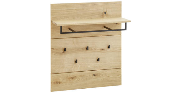GARDEROBENPANEEL 85/100/39 cm - Eichefarben, Natur, Holz (85/100/39cm) - Dieter Knoll