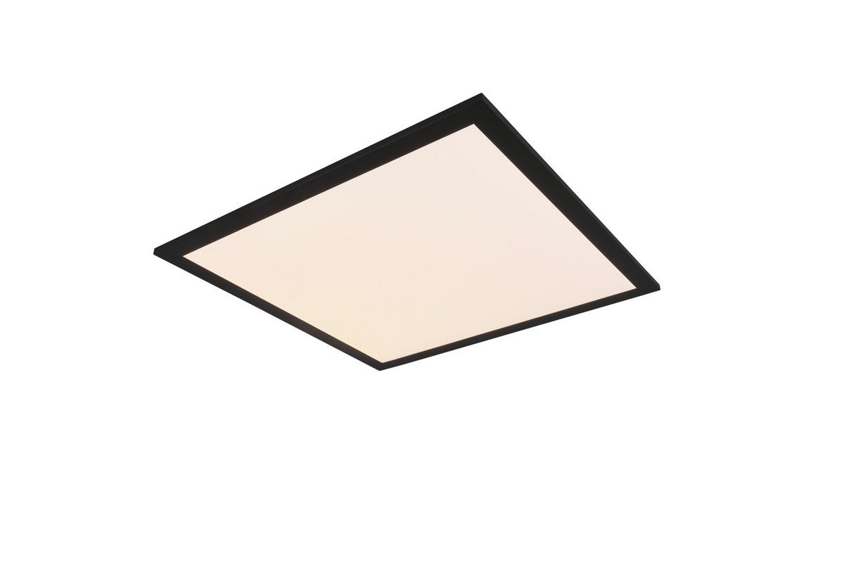 LED-DECKENLEUCHTE 45/45/3 cm   - Schwarz, Design, Metall (45/45/3cm)