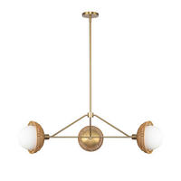 KRONLEUCHTER 101,4/26,7 cm   - Goldfarben, KONVENTIONELL, Glas/Holz (101,4/26,7cm) - Elstead Lighting