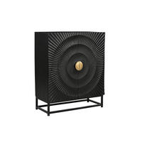 KOMMODE , ,  - Goldfarben/Schwarz, Design, Holz/Metall (75/35/90cm) - MID.YOU