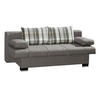 SCHLAFSOFA Grau  - Wengefarben/Alufarben, KONVENTIONELL, Holz/Textil (200/80/94cm) - Novel
