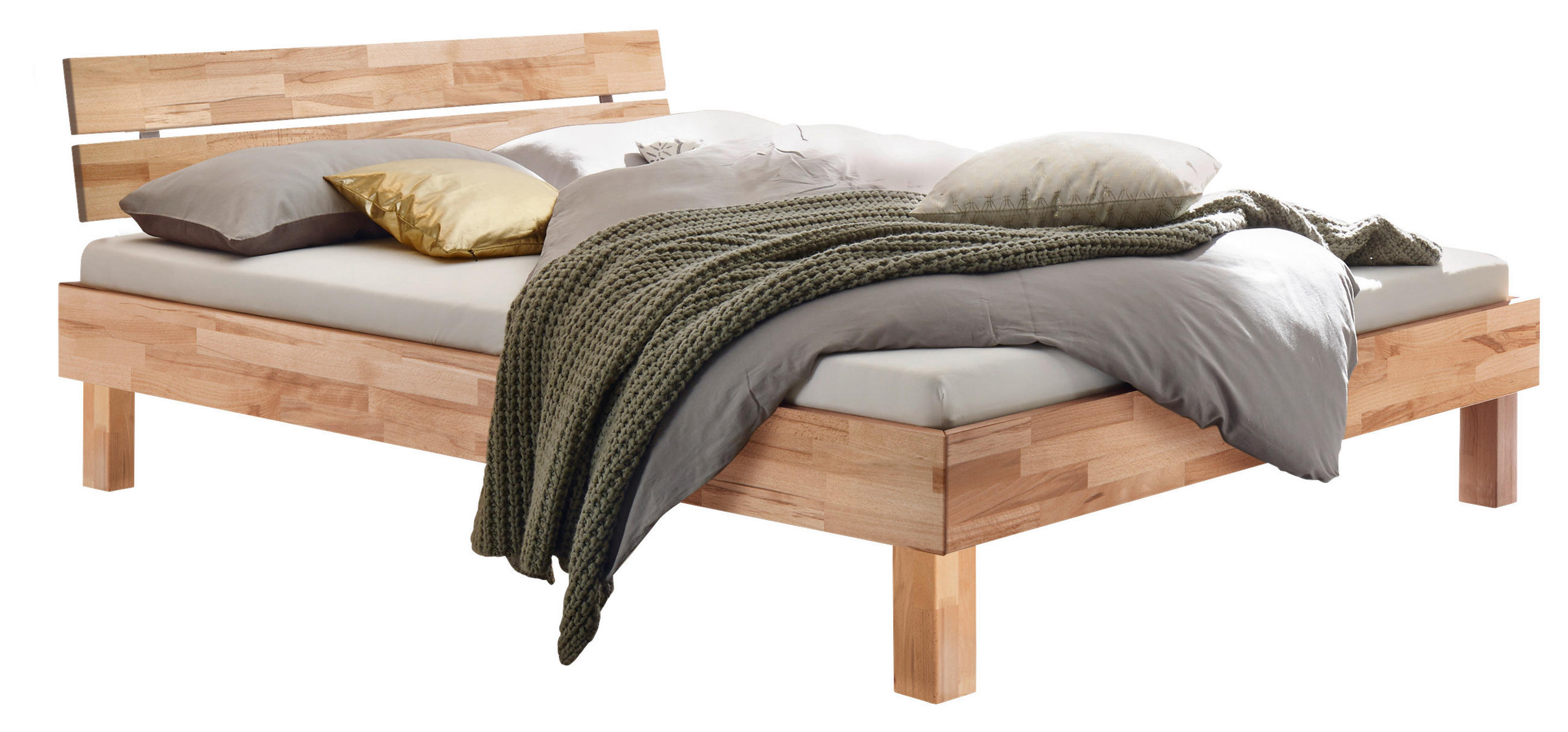 Hasena Bett Kernbuche 200x200 cm
