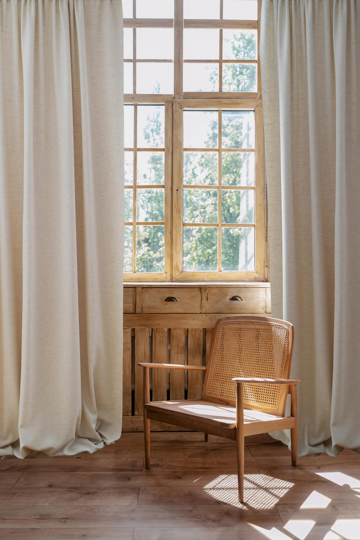 VORHANGSTOFF per lfm blickdicht  - Naturfarben, Basics, Textil (148cm) - Esposa