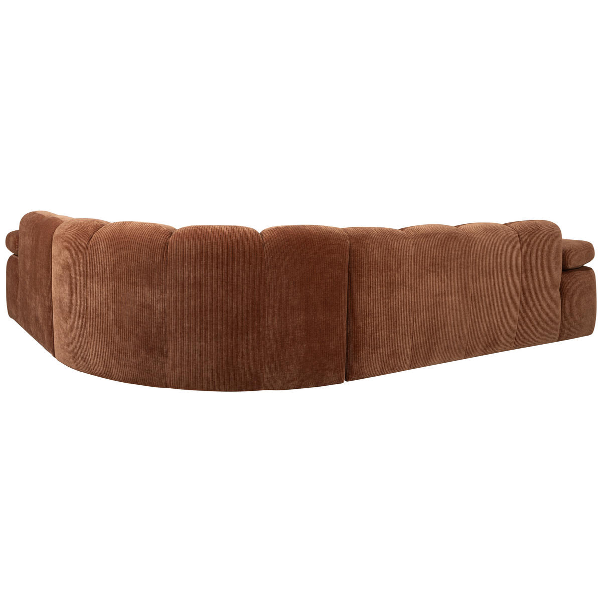ECKSOFA Mojo Rostfarben gerippt  - Rostfarben, Design, Textil (310/230cm) - Livetastic