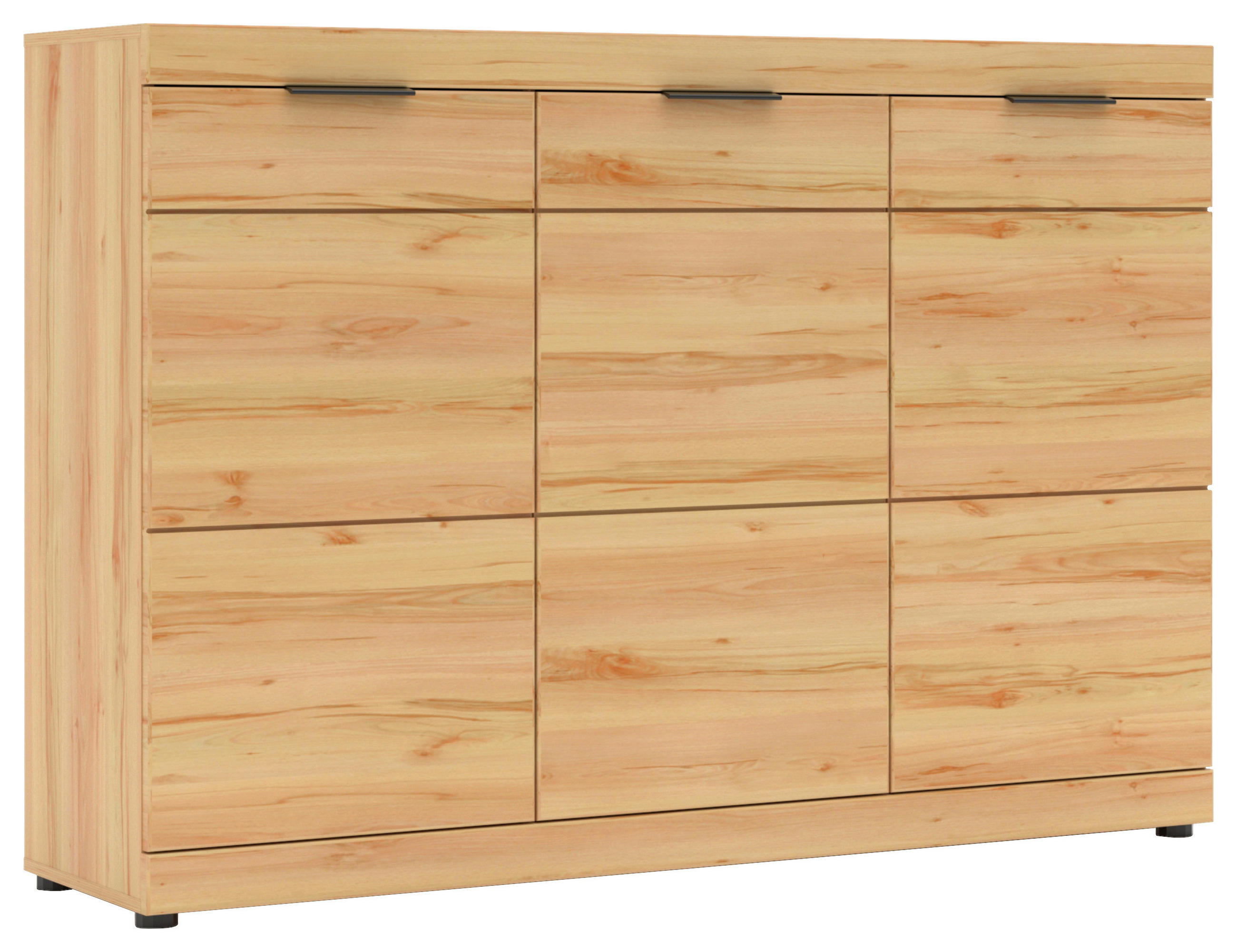 SCHUHSCHRANK Buchefarben  - Buchefarben/Schwarz, KONVENTIONELL, Holzwerkstoff/Kunststoff (150/105/40cm) - Cantus