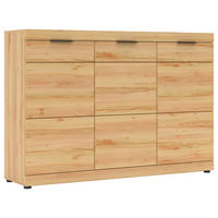 SCHUHSCHRANK Buchefarben  - Buchefarben/Schwarz, KONVENTIONELL, Holzwerkstoff/Kunststoff (150/105/40cm) - Cantus