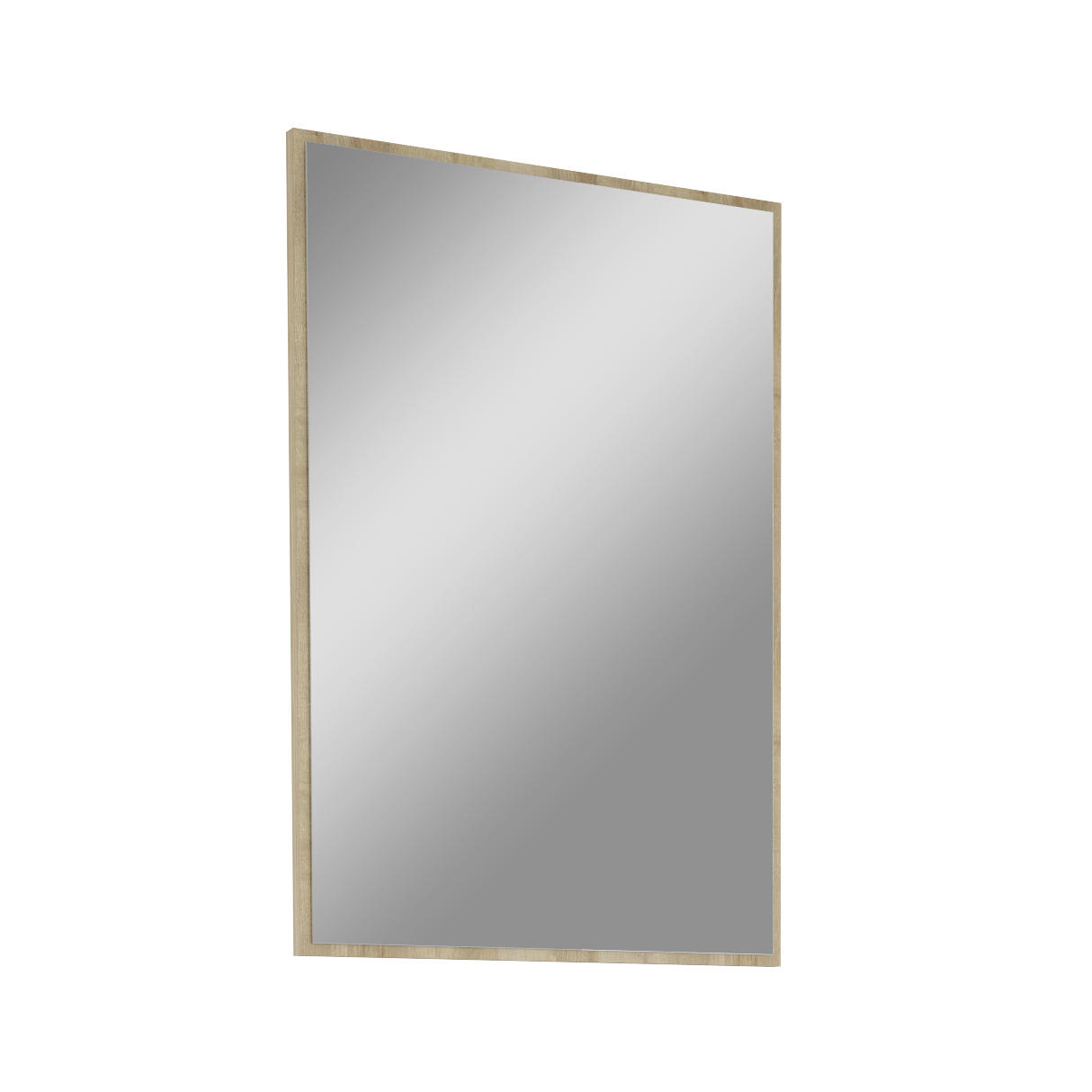 WANDSPIEGEL Eichefarben - Eichefarben, Design, Glas/Holzwerkstoff (55,8/80,8/2,2cm) - Voleo