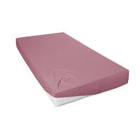 SPANNLEINTUCH 190/200 cm Jersey  - Dunkelrosa, Basics, Textil (190/200cm)