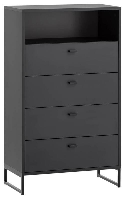 HIGHBOARD in 60,2/103,9/33,1 cm - Schwarz/Grün, LIFESTYLE, Holzwerkstoff/Metall (60,2/103,9/33,1cm) - MID.YOU