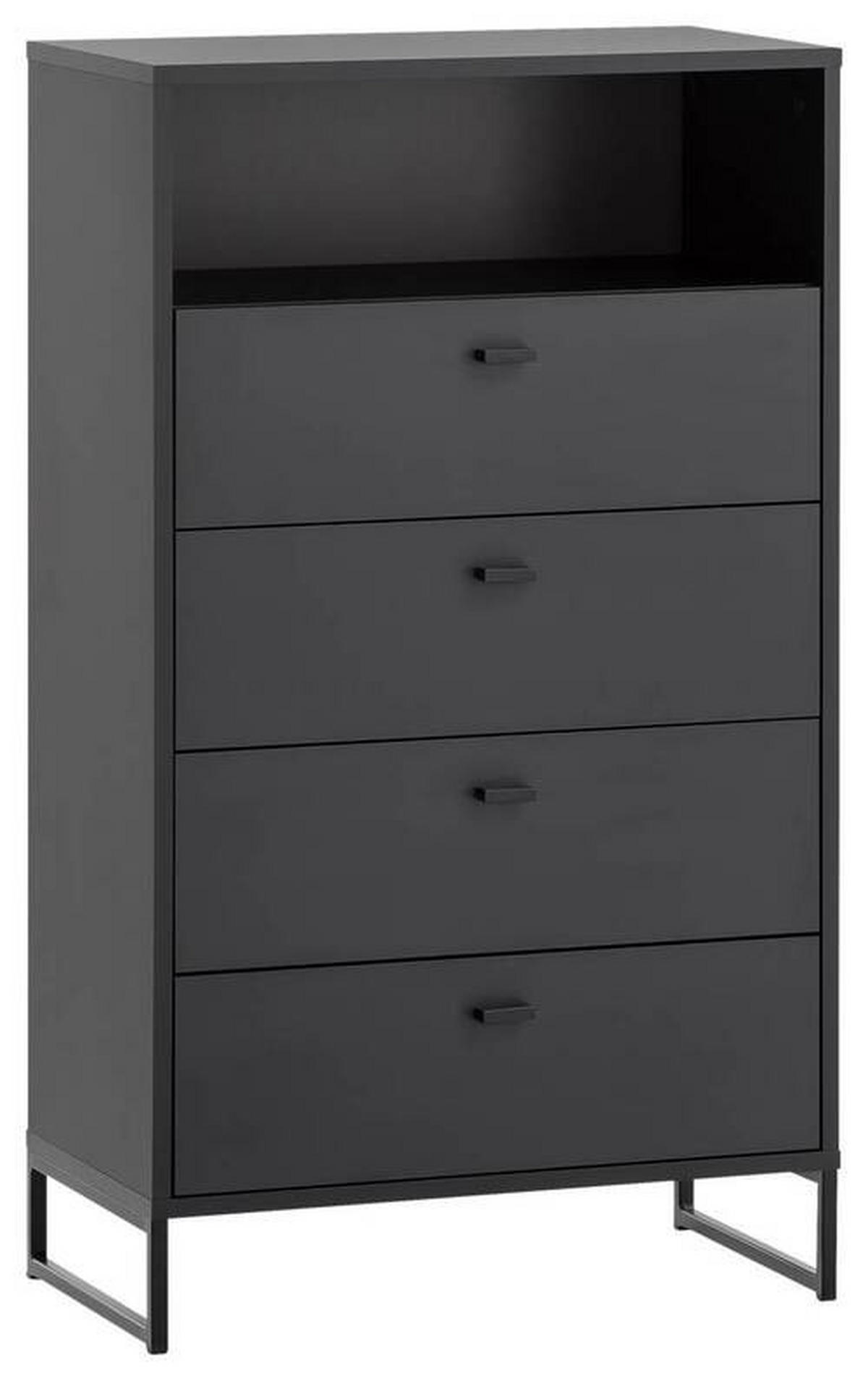 HIGHBOARD  in 60,2/103,9/33,1 cm  - Schwarz/Grün, LIFESTYLE, Holzwerkstoff/Metall (60,2/103,9/33,1cm) - MID.YOU