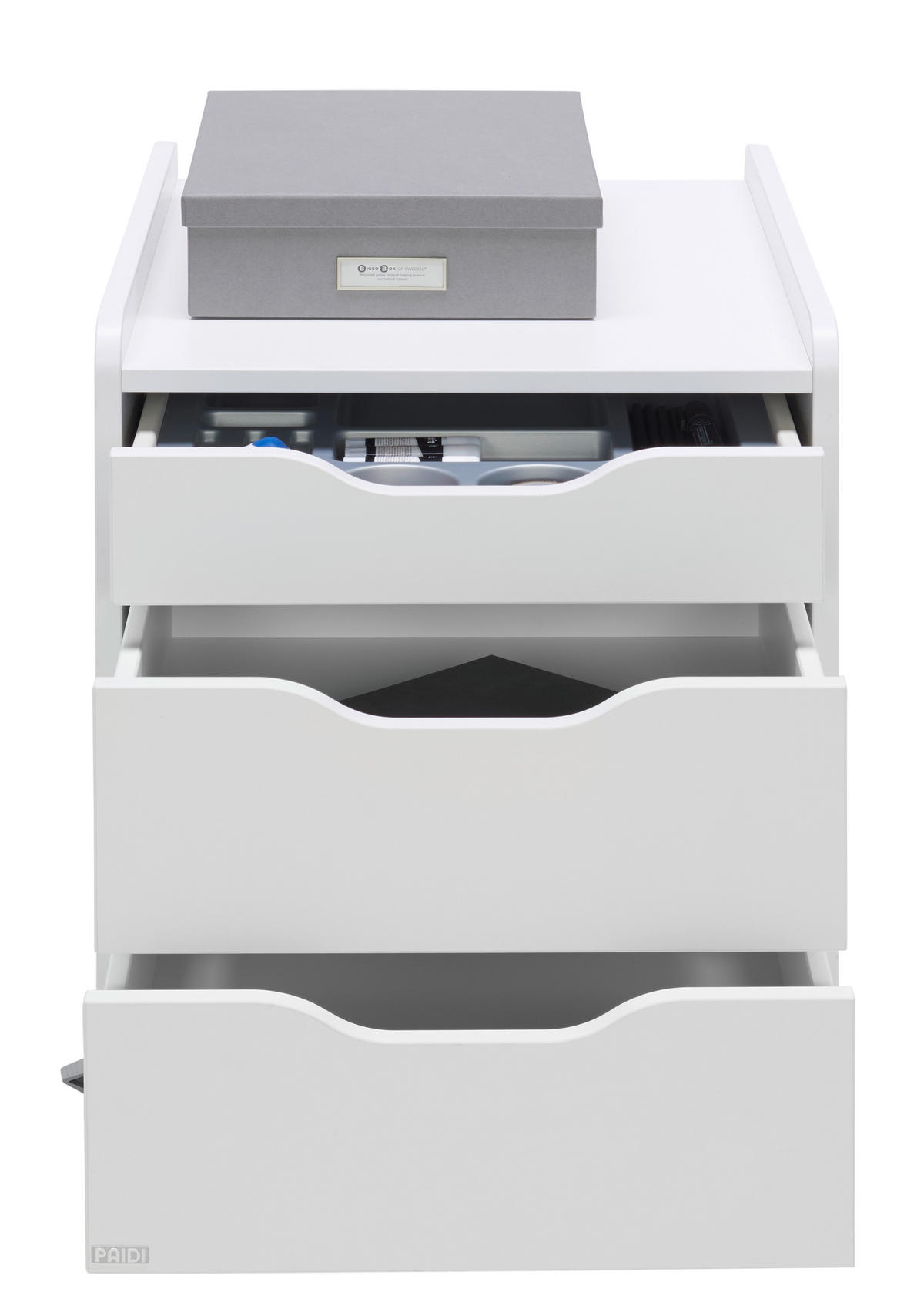 ROLLCONTAINER 44,3/53,7/57,3 cm  - Weiss, Konventionell, Holzwerkstoff/Kunststoff (44,3/53,7/57,3cm) - Paidi