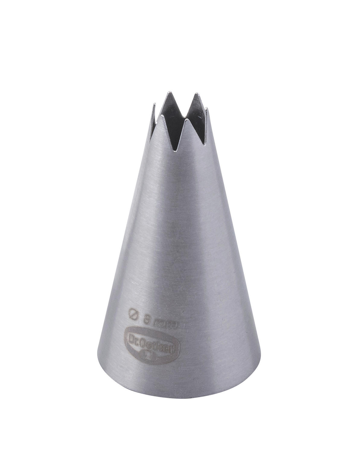 SPRITZTÜLLE - Silberfarben, Basics, Metall (0,8cm) - Dr.Oetker