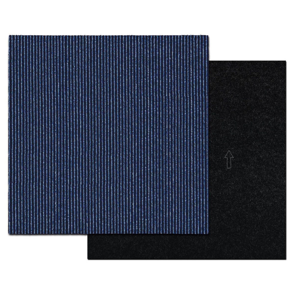 TEPPICHFLIESE - Dunkelblau, Basics, Kunststoff/Textil (50/50cm) - Esposa