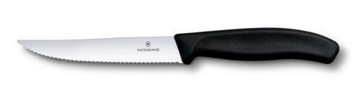 STEAKMESSER - Silberfarben/Schwarz, Basics, Kunststoff/Metall (23.1/2.7/1.3cm) - Victorinox