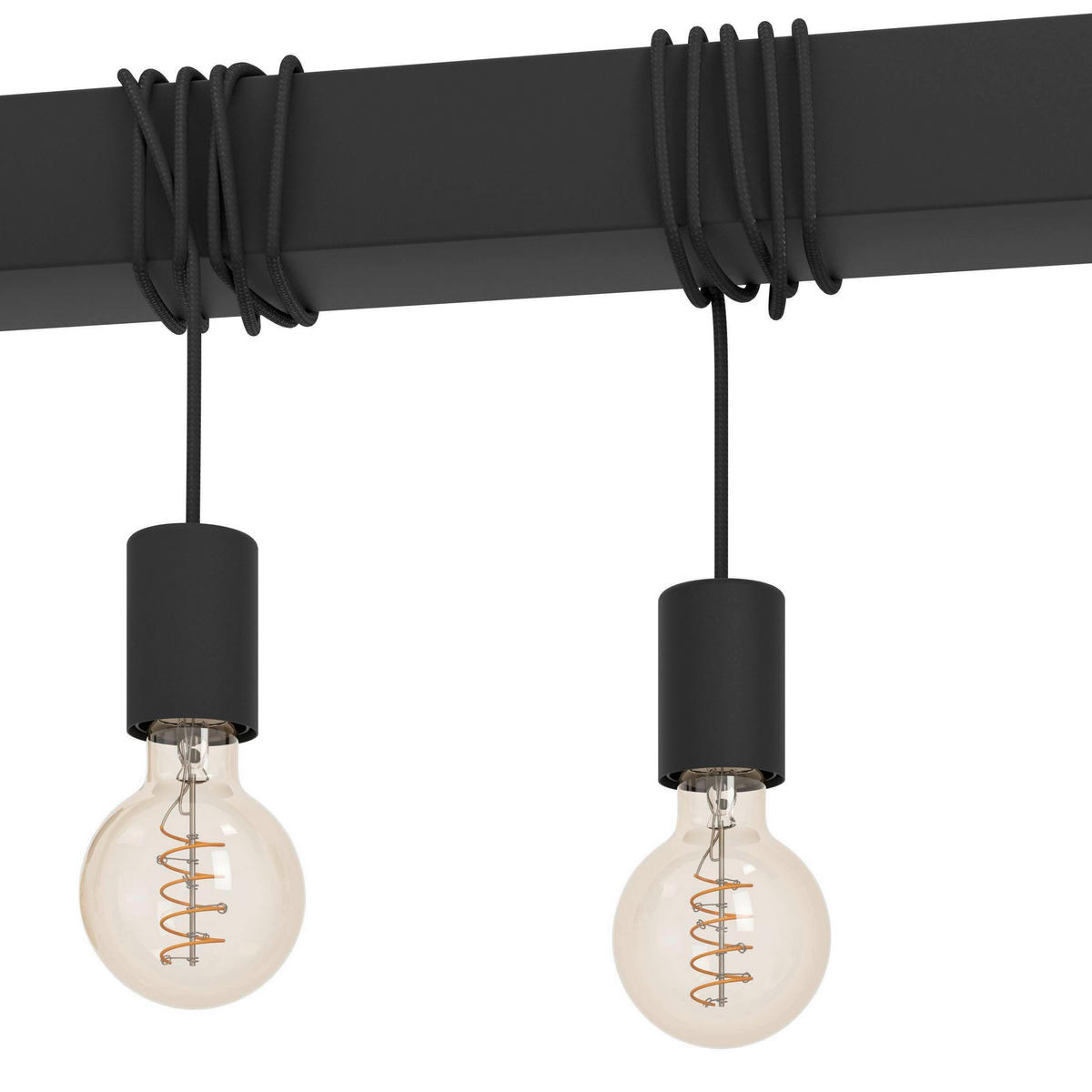 HÄNGELEUCHTE 110/9,5/200 cm  - Schwarz, Basics, Metall (110/9,5/200cm) - Eglo