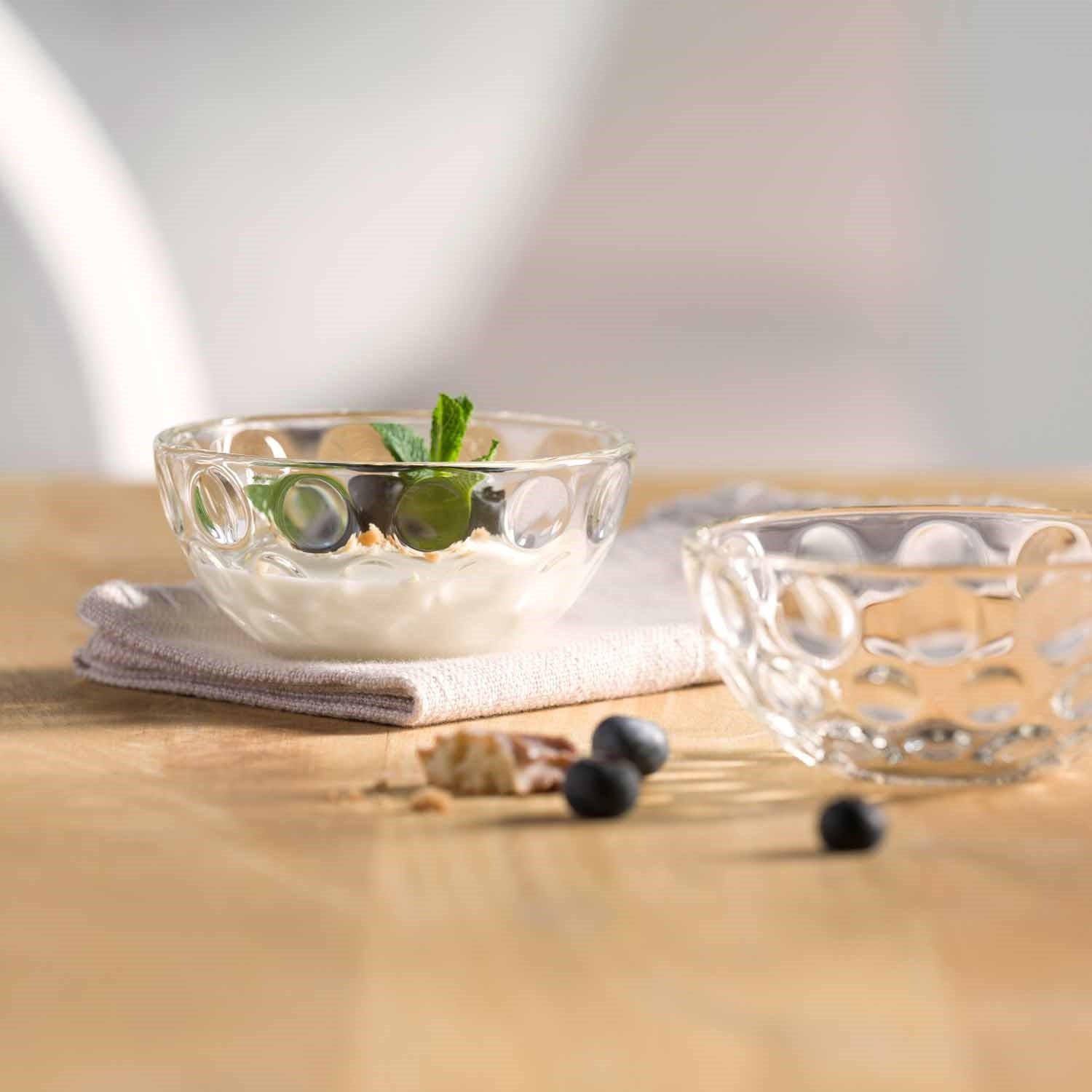 SERVIERSCHALENSET Cucina Optic    - Transparent, Design, Glas (10,00/4,30/10,00cm) - Leonardo