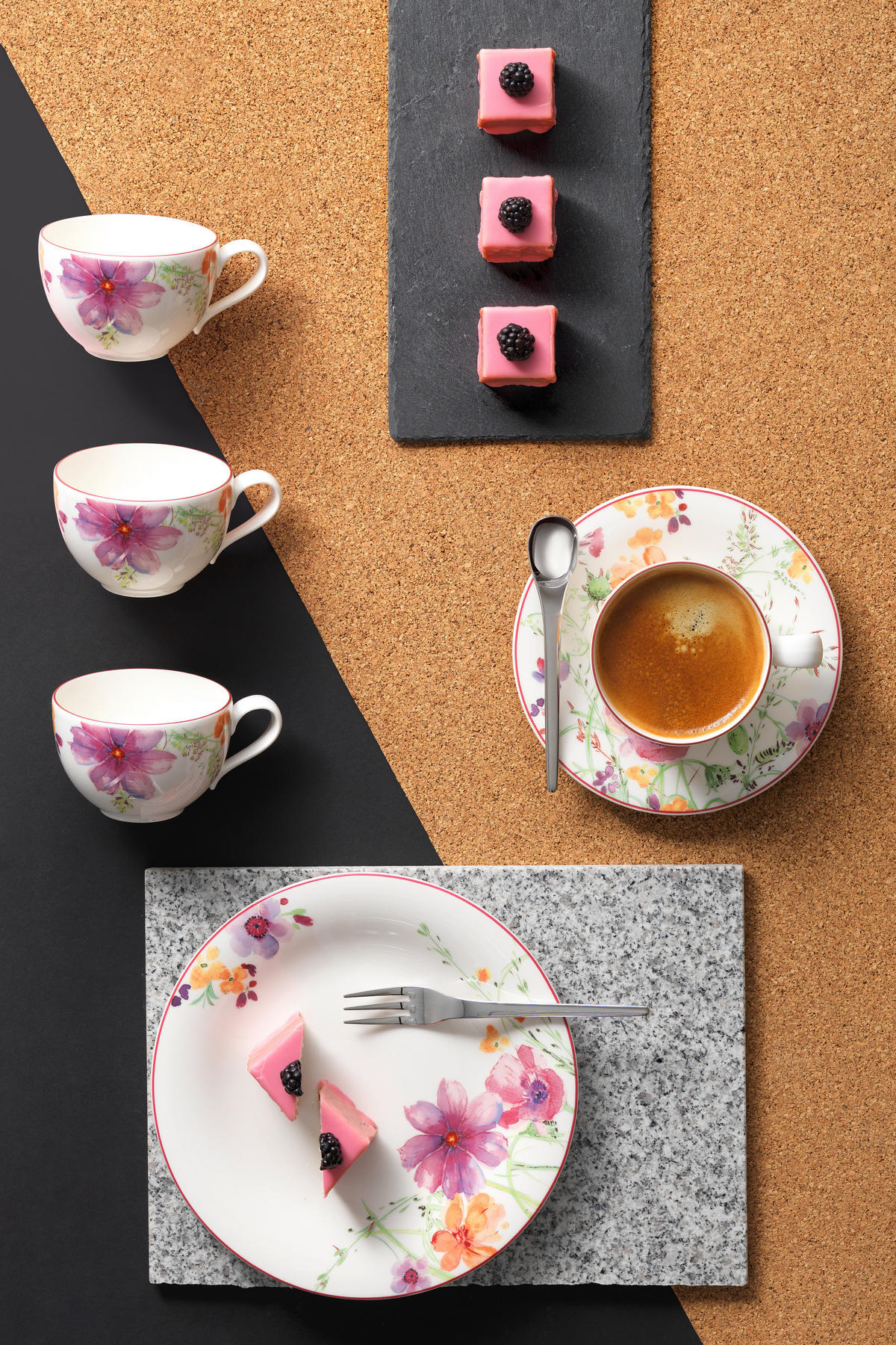 KÁVOVÝ SERVIS, 18-dielne, porcelán - viacfarebná, Basics, keramika (34/20/33cm) - Villeroy & Boch