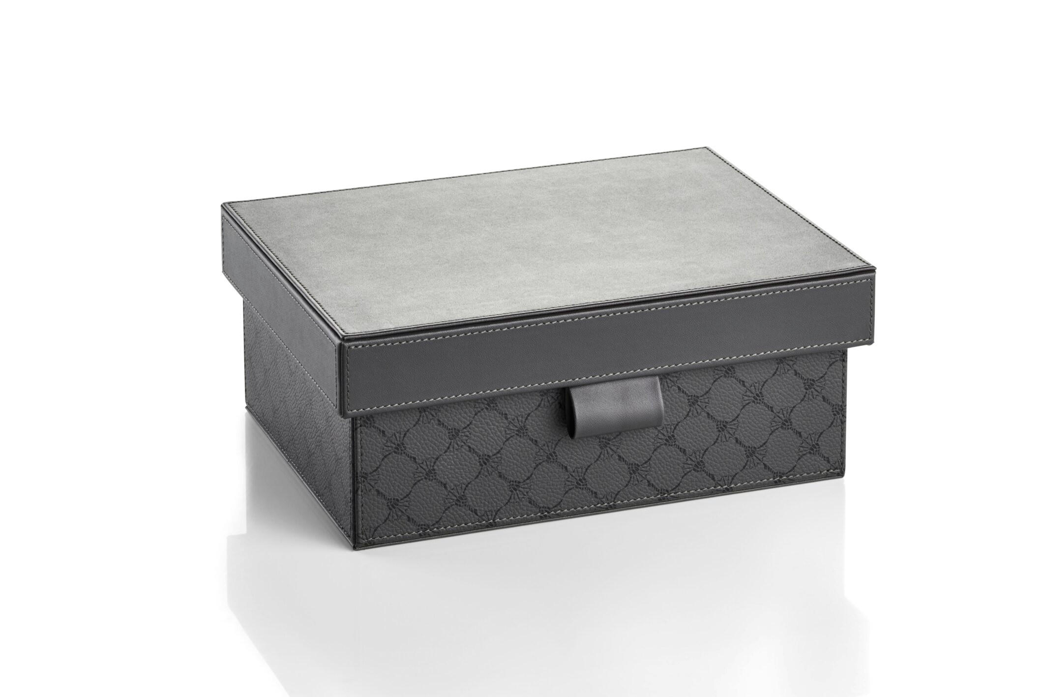 Joop! Dekobox Cornfloweraccessoires Anthrazit, Schwarz 18.5x24x10 cm