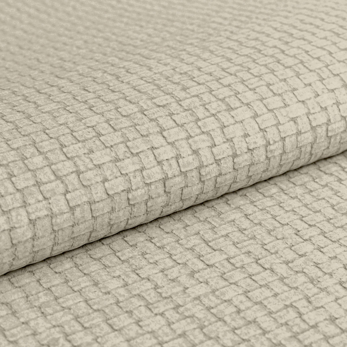 ECKSOFA Beige Chenille Rücken echt, Kopfteilverstellung  - Beige/Schwarz, KONVENTIONELL, Holz/Textil (286/203cm) - MID.YOU