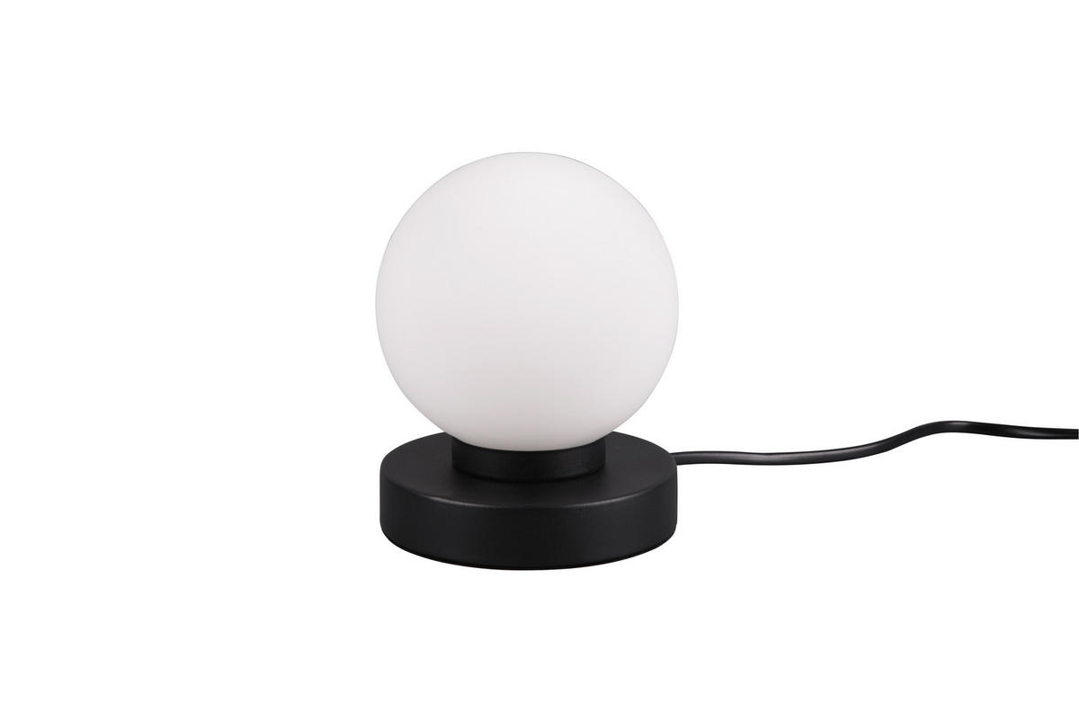 TISCHLEUCHTE - Weiss/Schwarz, Basics, Glas/Metall (12/15cm)