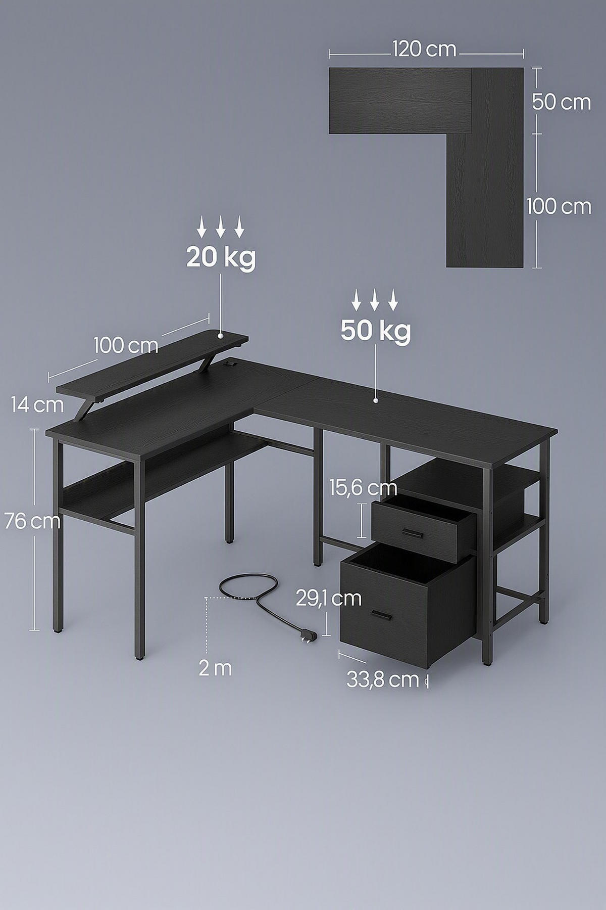 HERNÍ STŮL, černá, 150/89/120 cm - černá, Trend, kov/kompozitní dřevo (150/89/120cm) - MID.YOU