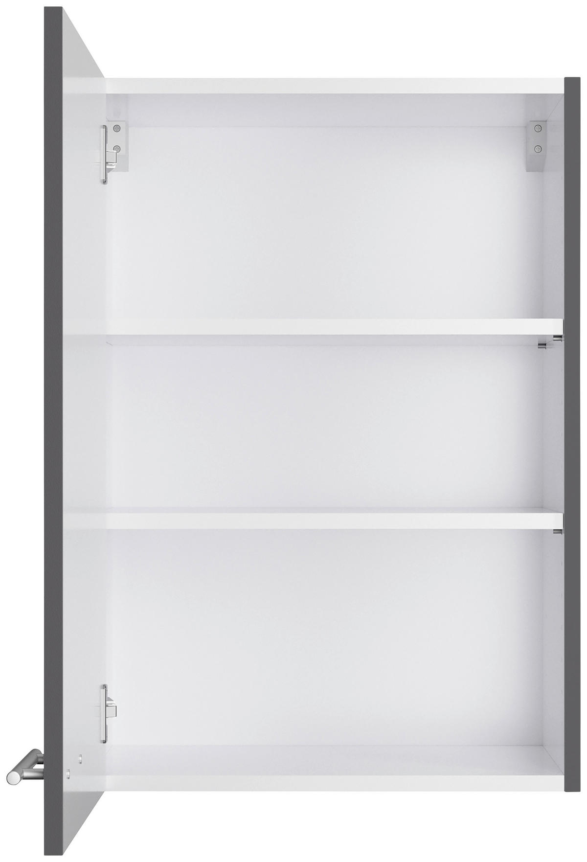 KÜCHENBLOCK 270 cm   in Anthrazit  - Edelstahlfarben/Eichefarben, Basics, Holzwerkstoff/Metall (270cm) - Optifit