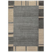 WEBTEPPICH Wohnzimmer 40/60 cm Grau  - Grau, Design, Textil (40/60cm) - Novel