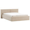 POLSTERBETT 140/200 cm  in Beige  - Weiss/Beige, Basics, Holz/Textil (140/200cm) - Boxxx