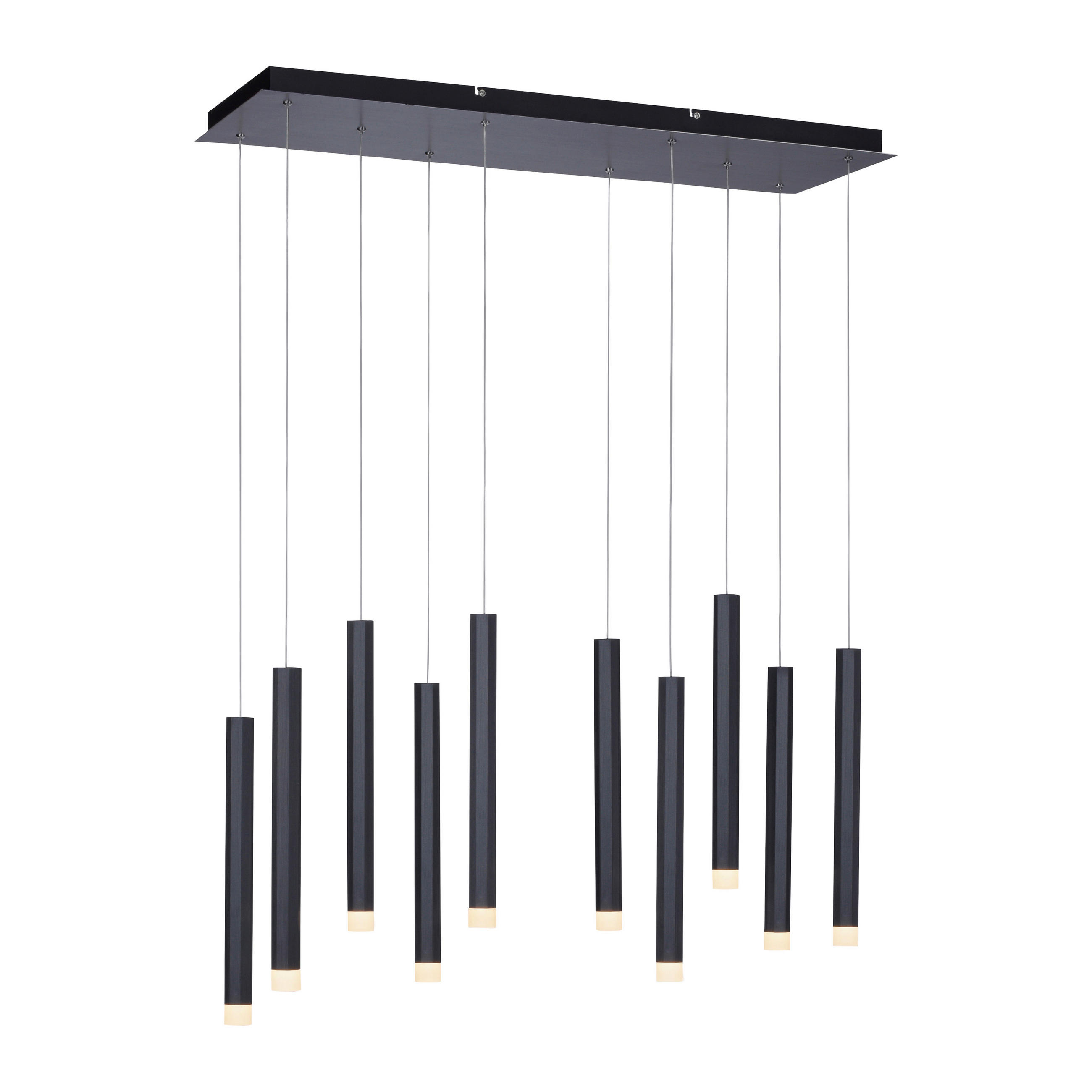 LED-HÄNGELEUCHTE Bruno 89/30/120 cm   - Schwarz, Design, Kunststoff/Metall (89/30/120cm)