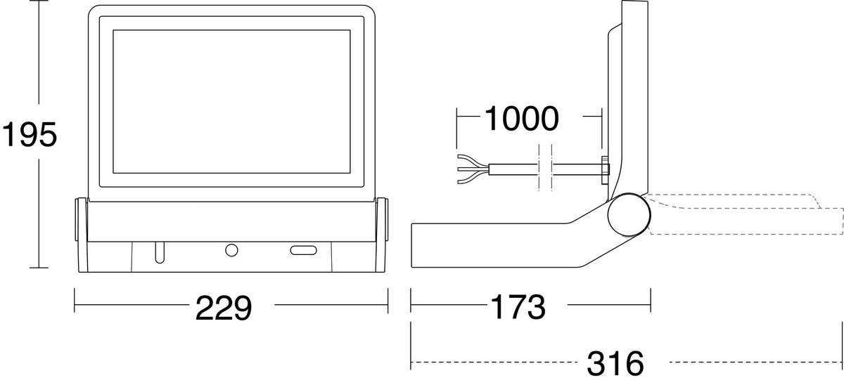 LED-AUßENLEUCHTE 17,3/22,9/19,5 cm   - Anthrazit, Design, Metall (17,3/22,9/19,5cm) - Steinel
