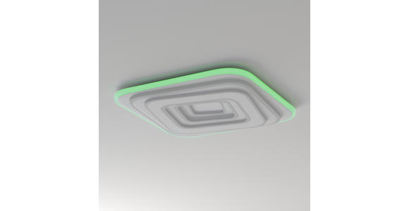 LED-DECKENLEUCHTE 53/53/5,5 cm   - Weiß, Design, Kunststoff/Metall (53/53/5,5cm) - Novel