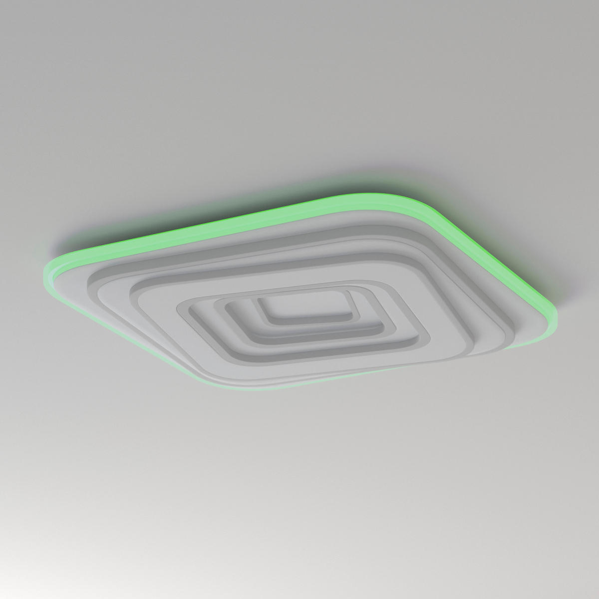 LED-DECKENLEUCHTE 53/53/5,5 cm   - Weiß, Design, Kunststoff/Metall (53/53/5,5cm) - Novel