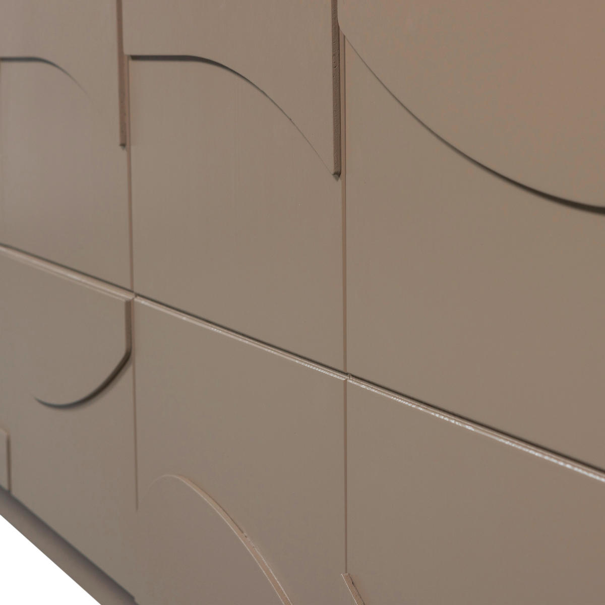 LOWBOARD Teo  in 180/52/40 cm  - Schlammfarben, Design, Holz (180/52/40cm) - Livetastic