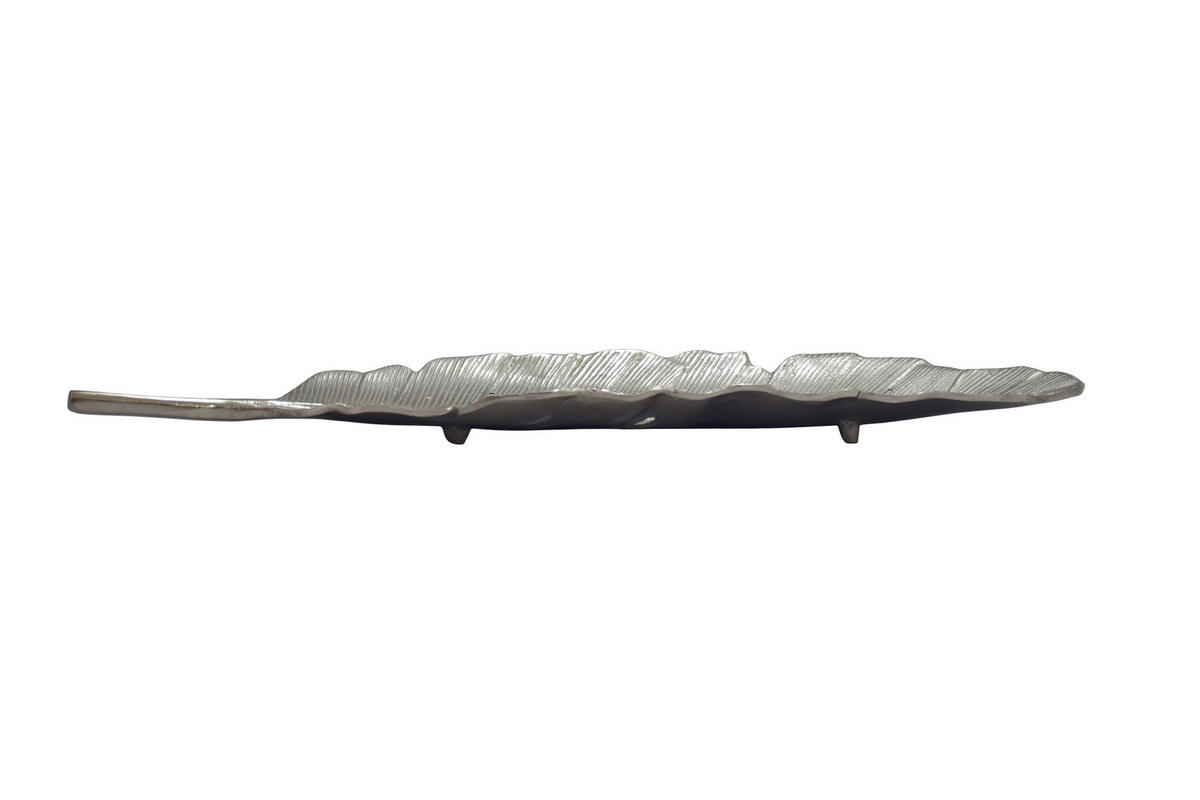 DÍSZTÁL - ezüstszínű, Design, fém (80/26/5cm) - Livetastic