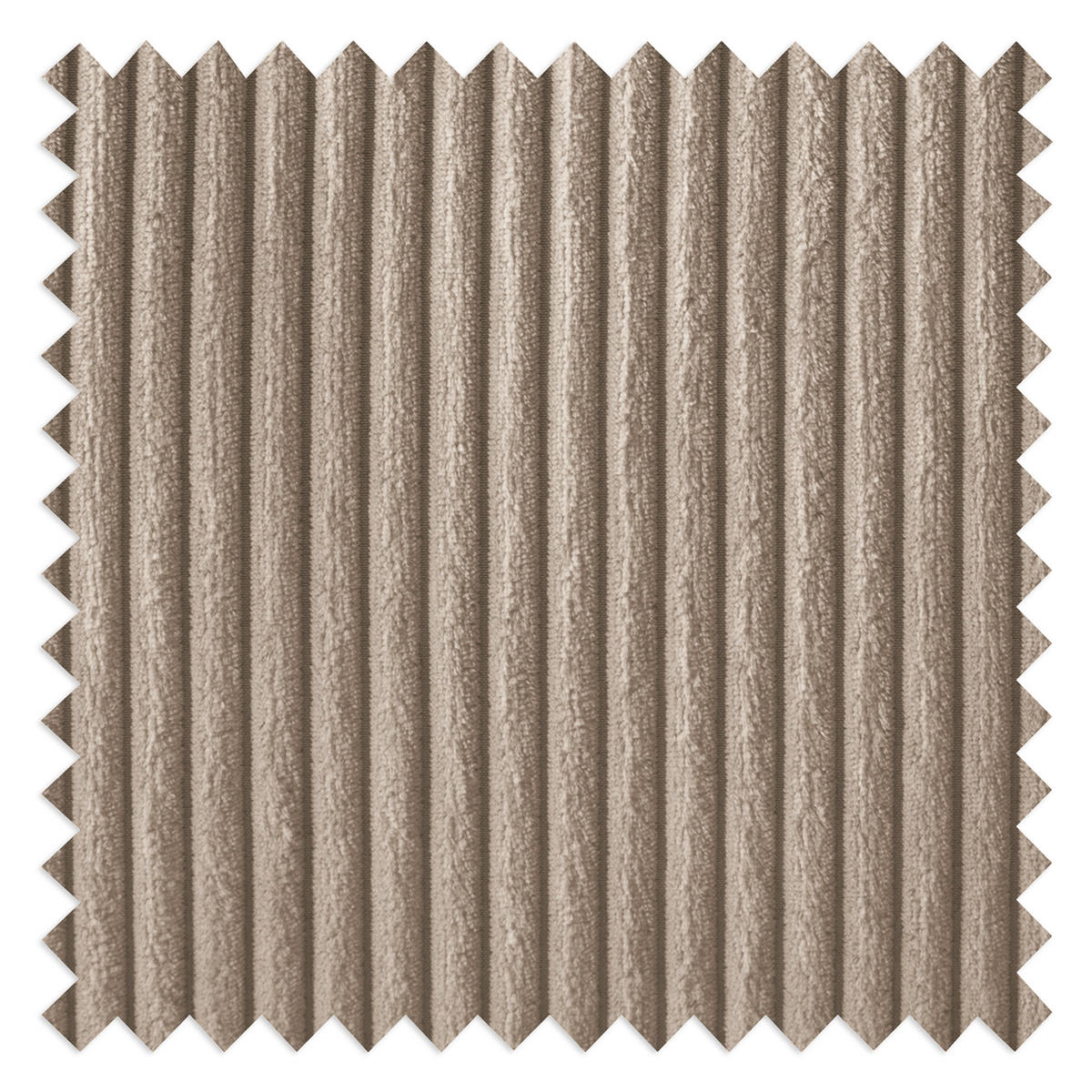 Ecksofa inkl. Hocker in Cord Hellbraun  - Hellbraun/Schwarz, Design, Holz/Textil (174/247cm) - MID.YOU