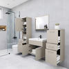 BADEZIMMER 5-teilig  in  - Kaschmir/Weiss, Lifestyle, Keramik/Holzwerkstoff (120/132,8/30,2cm) - P & B
