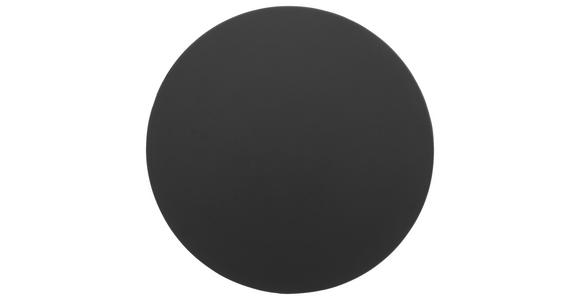 COUCHTISCH Klarglas 80/80/40 cm rund Schwarz - Schwarz, Design, Glas/Metall (80/80/40cm) - Carryhome