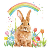 SERVIETTE    - Multicolor, Basics, Papier (17.5/17.5cm) - PPD