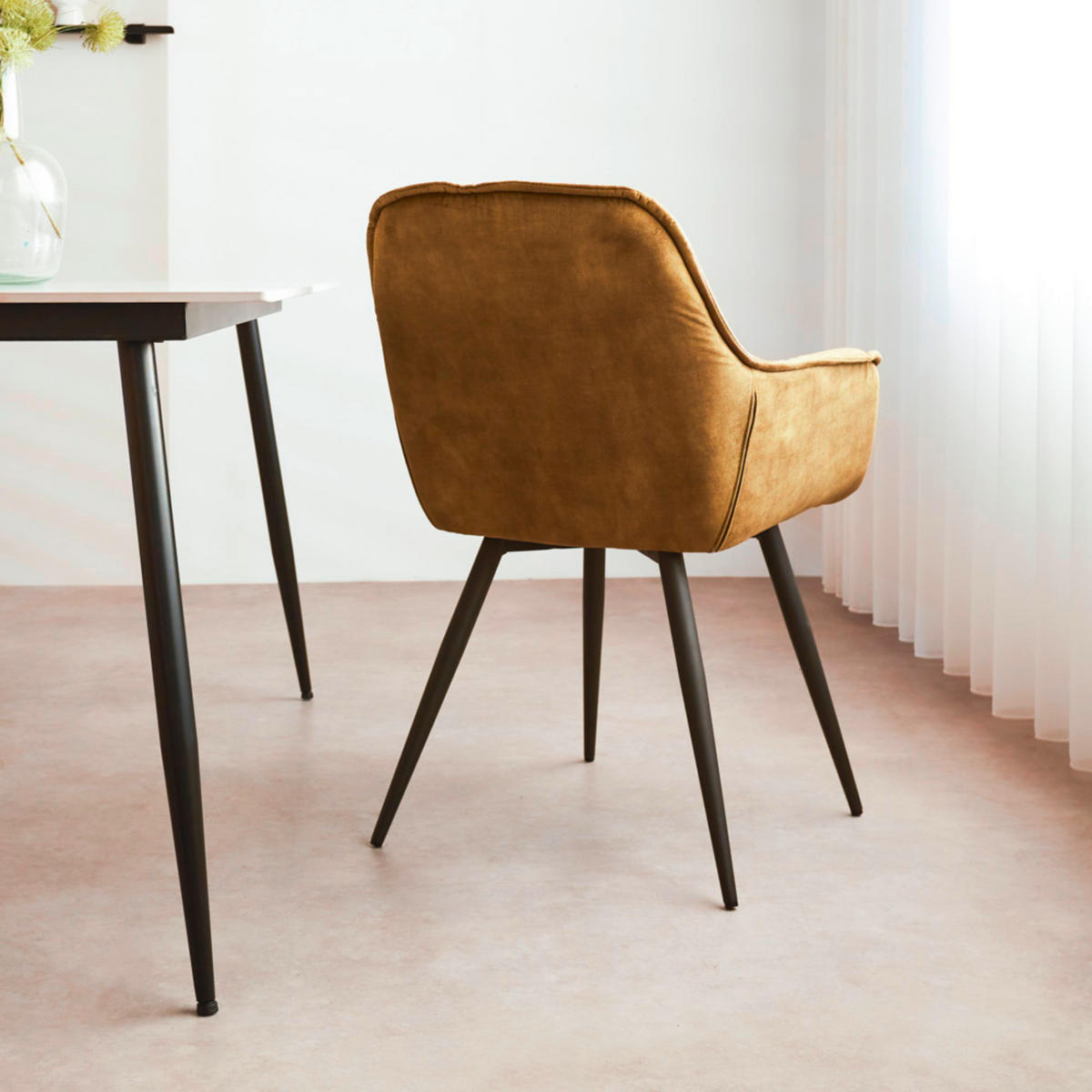 SADA ŽIDLÍ S PODRUČKAMI 2 kusy - černá/zelená, Moderní, kov/textil (54/86/53cm) - MID.YOU
