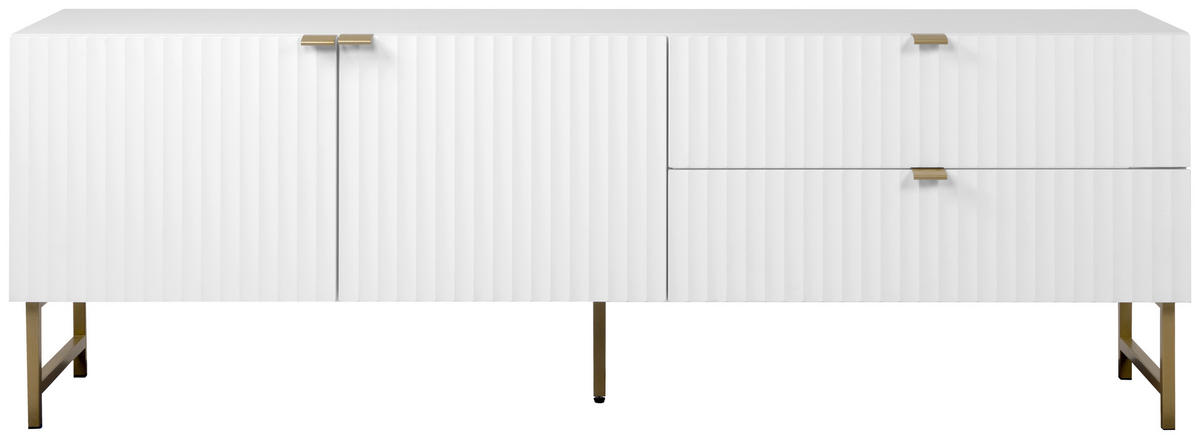 LOWBOARD  in 179/61/41 cm  - Goldfarben/Weiß, Design, Holzwerkstoff/Kunststoff (179/61/41cm) - MID.YOU