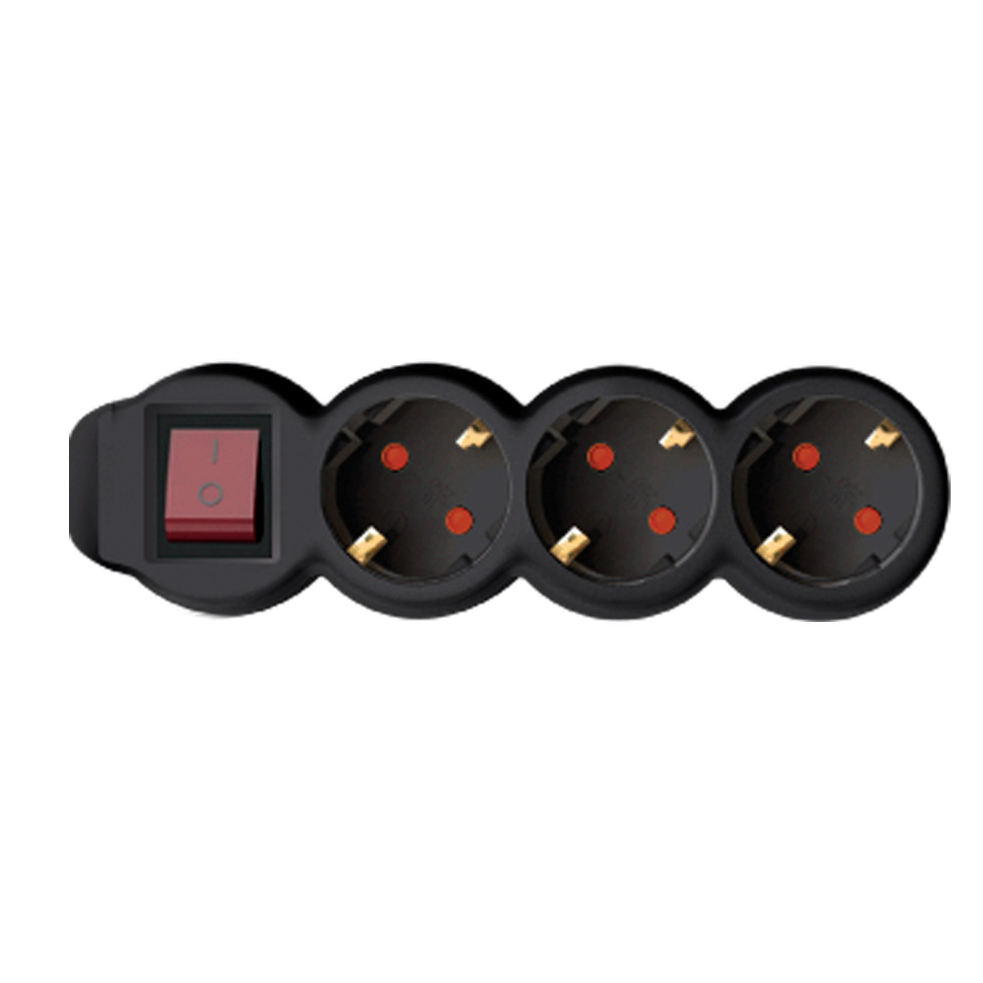 ELOSZTÓ - fekete, műanyag/fém (16/34/7cm)