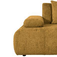 SCHLAFSOFA in Chenille Senfgelb  - Senfgelb/Schwarz, KONVENTIONELL, Kunststoff/Textil (235-255/80/116-138cm) - Carryhome